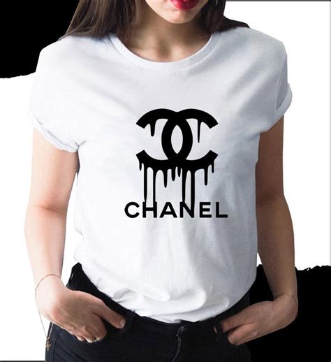 chanel logo t shirts|Chanel t shirt etsy.